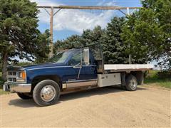 1995 Chevrolet 3500 4x4 Flatbed Pickup 