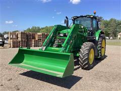 2022 John Deere 6175M MFWD Tractor W/Loader 