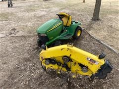 John Deere LT166 Lawn Tractor W/Mower Deck 