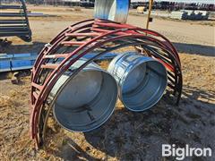 Behlen Round Bale Feeder & Galvanized Stock Tanks 