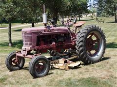 1942 Farmall H 2WD Tractor W/Woods 72" Mower 