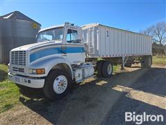 1990 International 7100 S/A Truck Tractor & S/A Grain Trailer 