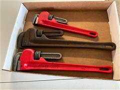 Heavy Duty 2x18” 1x 14” Pipe Wrenches 