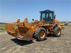 2001 Case 521D Wheel Loader W/Grapple Fork 