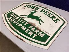 John Deere Quality Farm Equipment Sign 