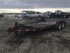 1998 Towmaster T-12DD T/A Flatbed Trailer 