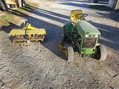 1973 John Deere 140 Lawn Mower And Tiller 