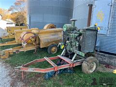 John Deere Power Unit On Shop Built Cart 