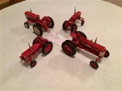 International 140, 140V, 606, & Farmall 350 1/16th Scale Toy Tractors 