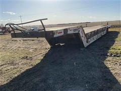 1992 Trail King T/A Fixed Neck Lowboy W/Hydraulic Tail Section 
