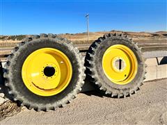 John Deere 7230 Dual Wheel Rims & Tires 