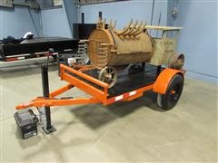 2022 Custom Made Rat Rod Trailer Mounted Smoker 