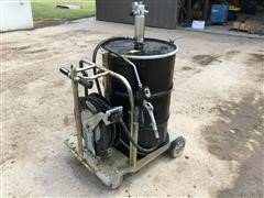 Northern Industrial Air Operated Mobile 5:1 Oil Pump System/Cart W/ Reel 