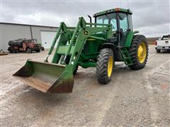 1998 John Deere 7210 MFWD Tractor W/Loader 