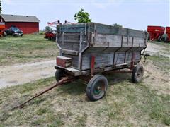 Wooden Wagon W/Endgate Seeder 