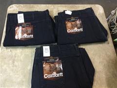 Carhartt 46x30 Black Relaxed Fit Jeans 