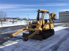 2002 Vermeer FLX75 Tracked Vibratory Cable Plow W/Reel Carrier & Backfill Blade 