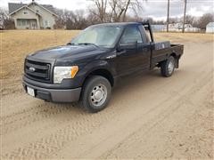 2014 Ford F150 4x4 Flatbed Pickup 