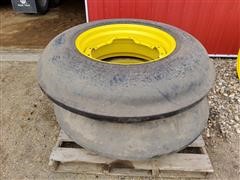 John Deere 11.25X28 Single Rib Tires & Rims 