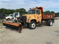 1997 Ford LN8000 S/A Dump Truck W/Snow Plow 