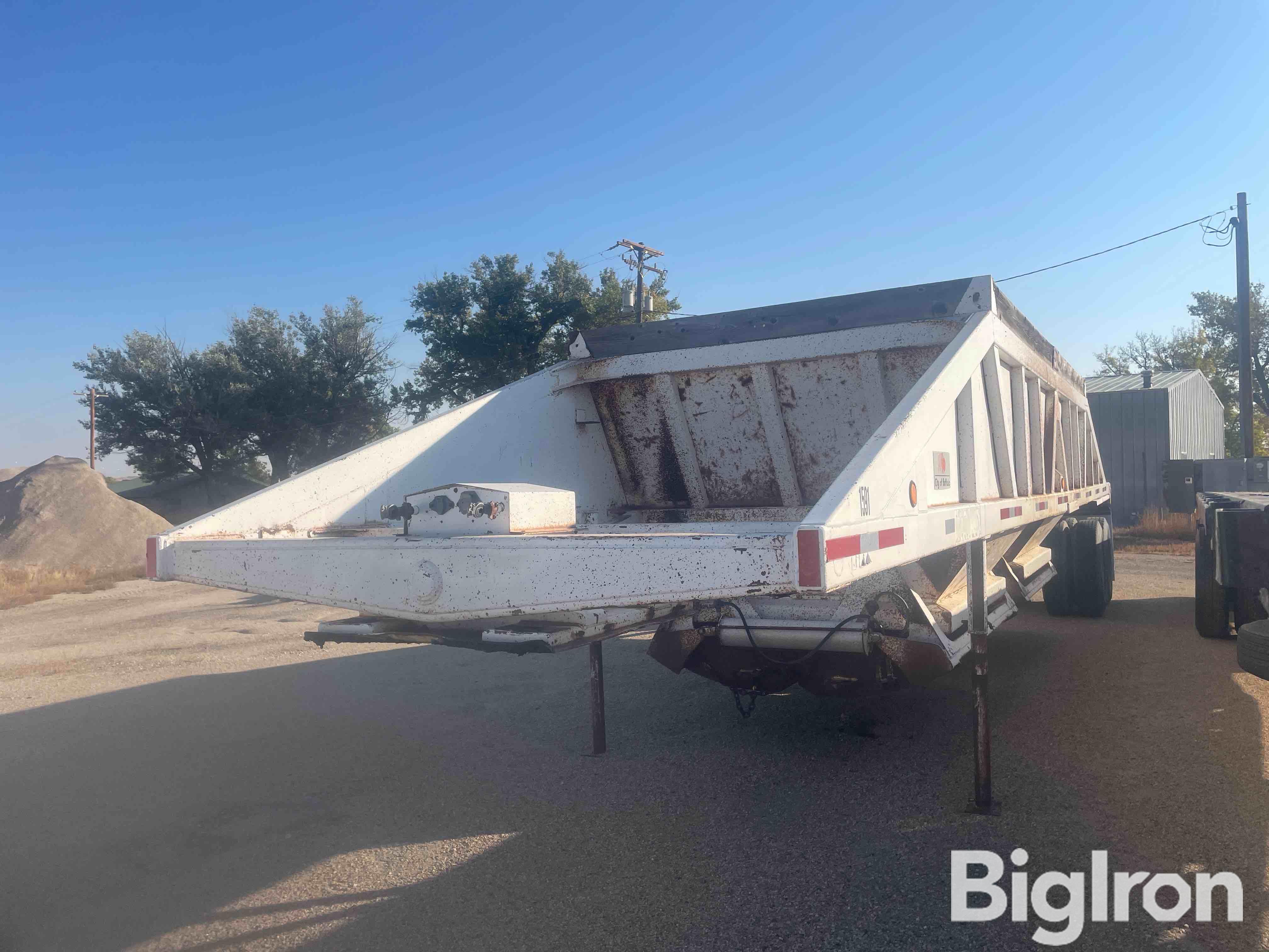 1988 Ranch T/A Belly Dump Trailer 