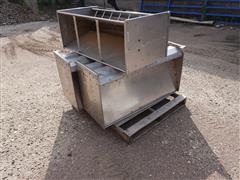 Stainless Steel 47" X 18" X 24" Hog Feeder 