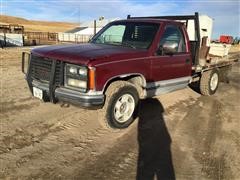 1989 GMC K1500 4x4 Flatbed Pickup 