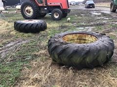 Goodyear 20.8-38 Tractor Tires And Rims 