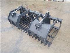 2023 Kit Containers Rock/Brush Grapple Skid Steer Attachment 