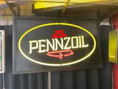 Pennzoil Lighted Sign 