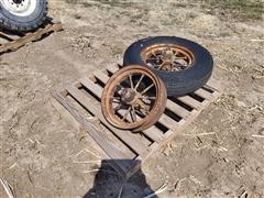 John Deere D Front Rims/Tire 