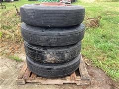 Goodyear General & Sumitomo Tractor Trailer Tires W/Rims 