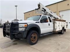 2014 Ford F550 Super Duty 4x4 Extended Cab Bucket Truck 
