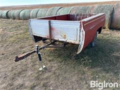 1965 Homemade 65” X 8’ Pickup Box Trailer 