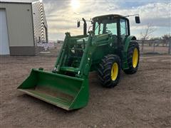 2016 John Deere 6130M MFWD Tractor W/Loader 