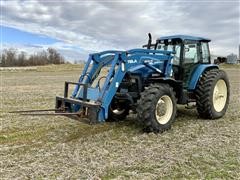 2000 New Holland TM165 MFWD Tractor W/Loader 