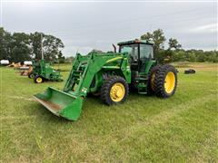 2001 John Deere 8110 MFWD Tractor W/Loader 