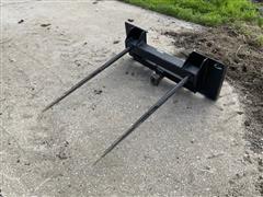 Skid Loader Bale Spear W/ Receiver Hitch 