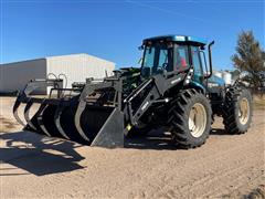 1998 New Holland Versatile TV140 Bi-Directional 4WD Tractor W/Grapple Loader 