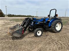 2005 New Holland TN60A 2WD Tractor & Westendorf Loader 