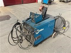 Miller Deltaweld 452 Wire Feed Welder On Cart 