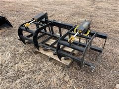 Skid Steer Brush Grapple Bucket 