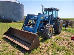 1990 Ford New Holland 8630 MFWD Tractor W/Loader 