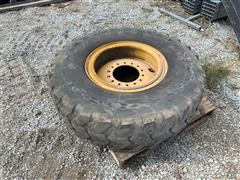 Motorgrader Wheel & Bridgestone 14.00R24 Tire 