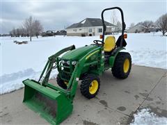 2007 John Deere 2520 HST MFWD Loader Tractor 