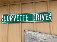 Corvette Street Sign 