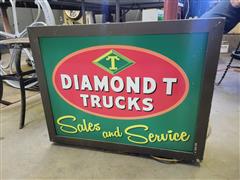 Diamond T Trucks Lighted Sign 