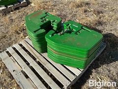 John Deere Front Mount 100lb Suitcase Weights 