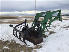 Great Bend 860 Front Mount Grapple Loader W/Bucket 