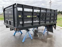 Crysteel 8' X 12' Steel Stake Flatbed Truck Body 